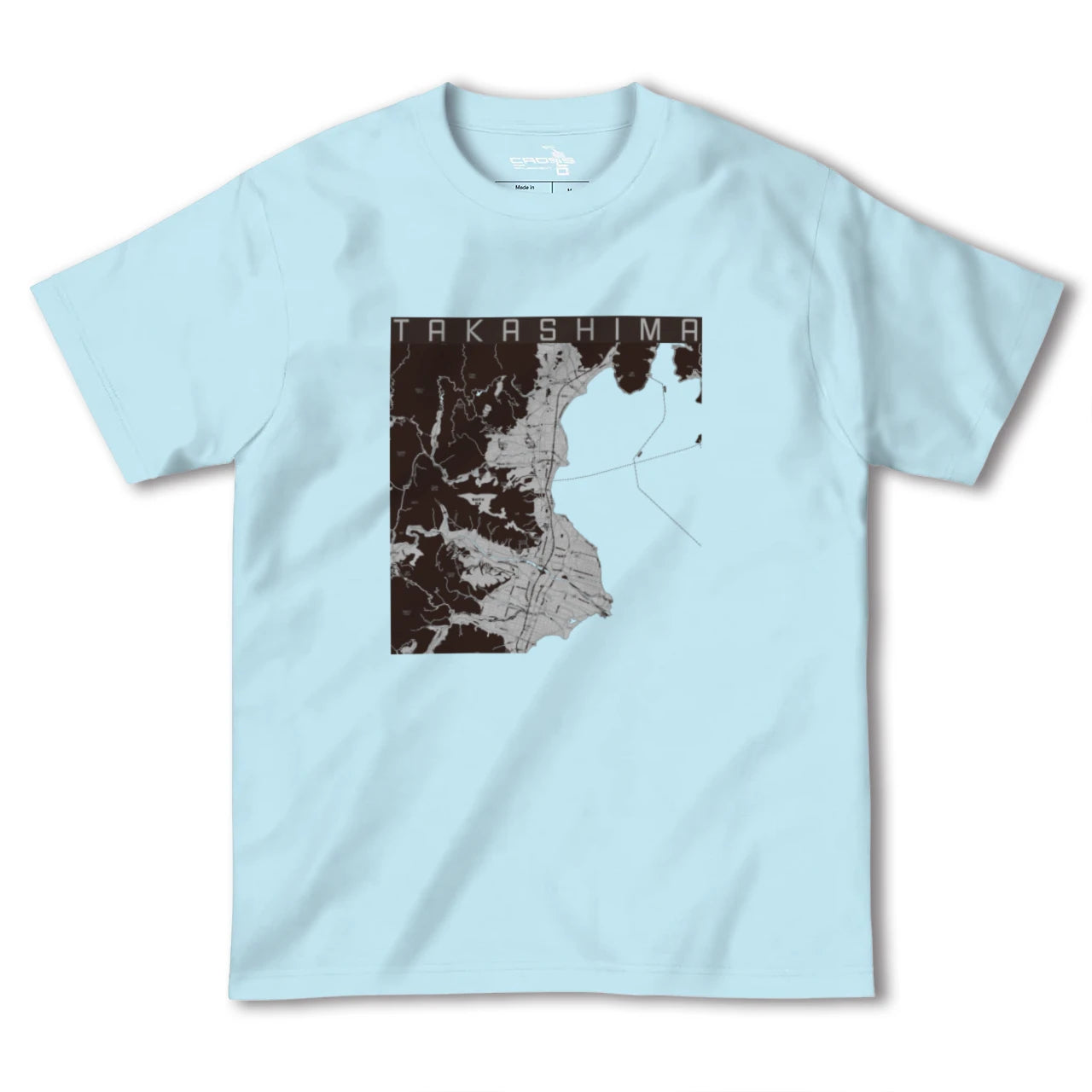 【高島(滋賀県)】地図柄ヘビーウェイトTシャツ