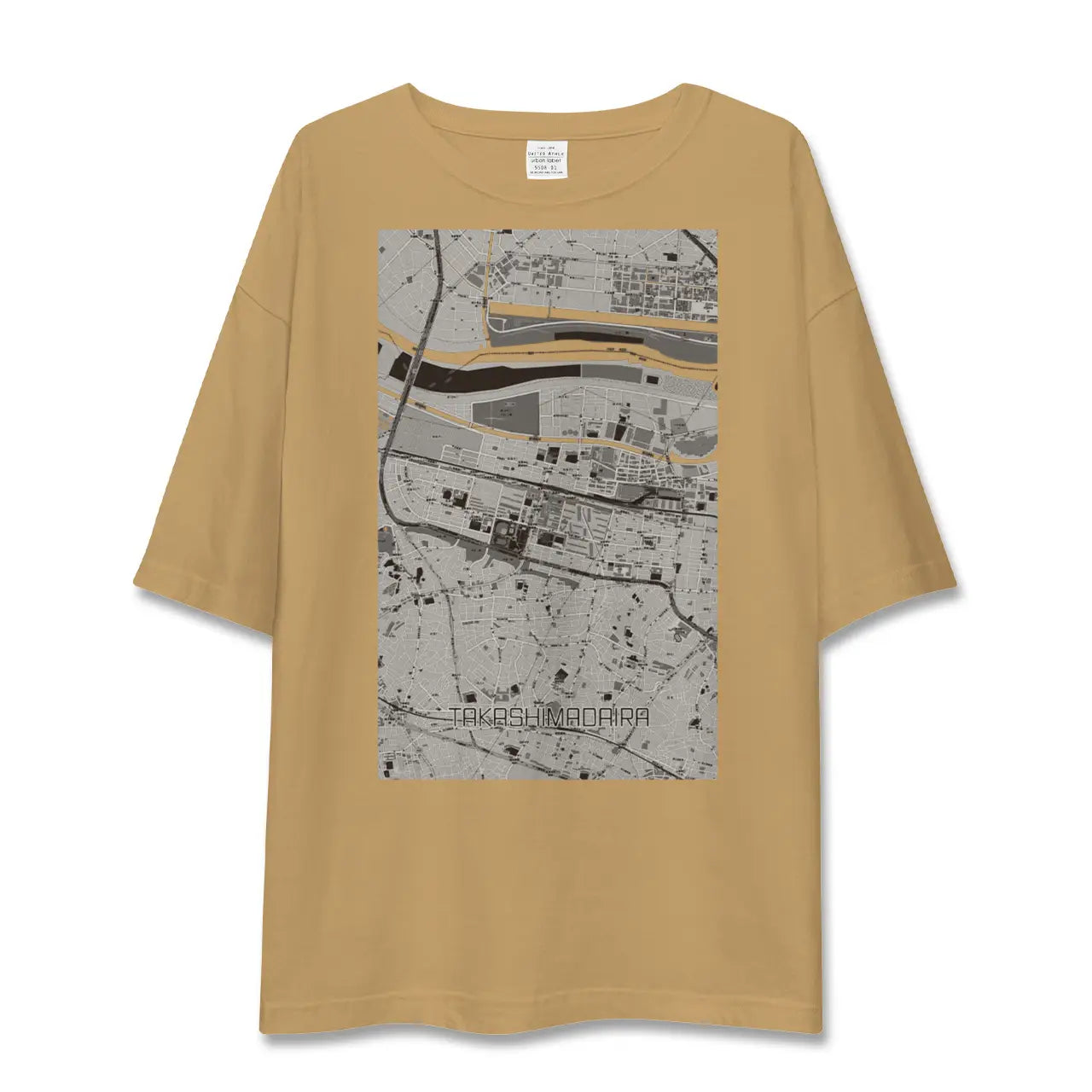 【高島平(東京都)】地図柄ビッグシルエットTシャツ