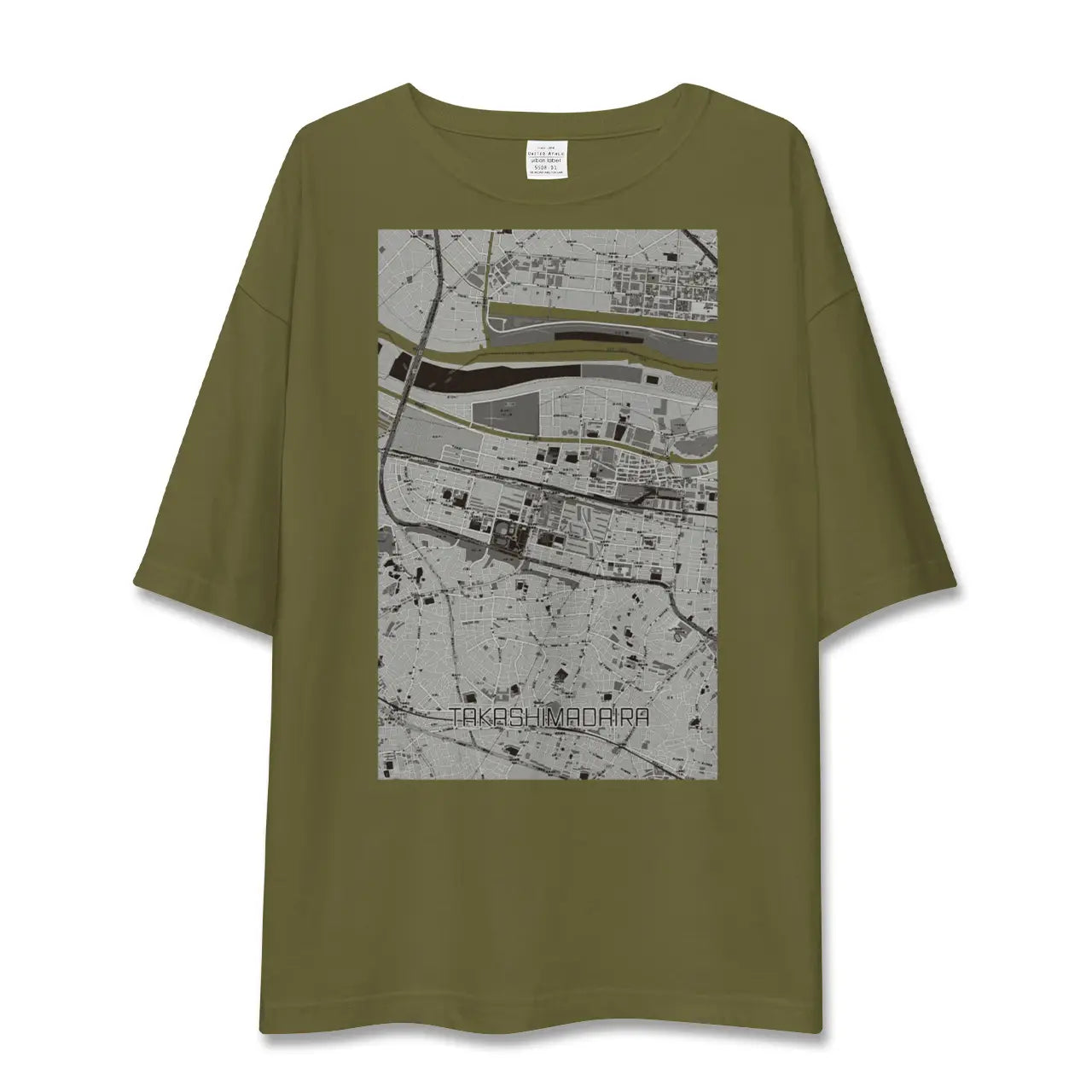 【高島平(東京都)】地図柄ビッグシルエットTシャツ