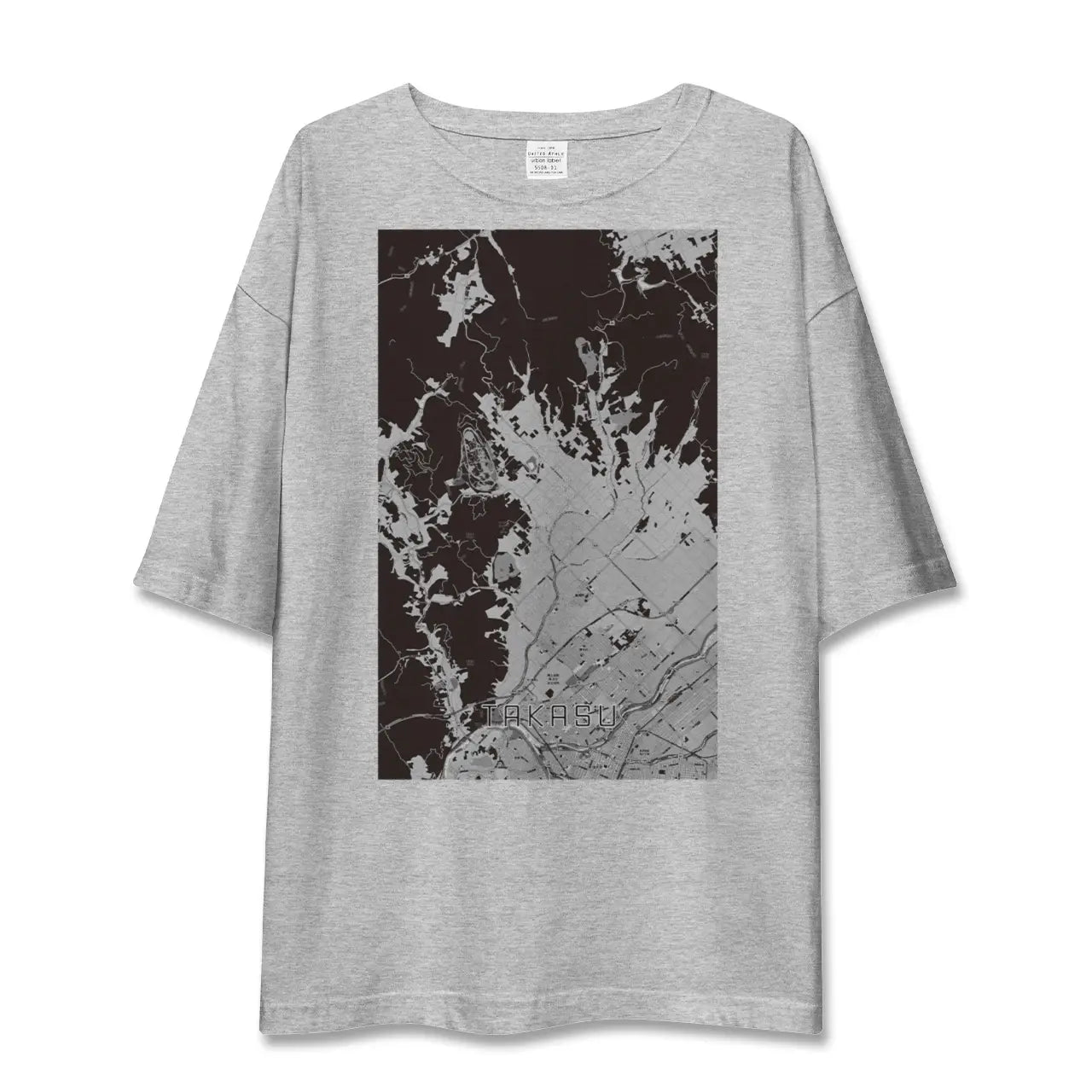 【鷹栖(北海道)】地図柄ビッグシルエットTシャツ