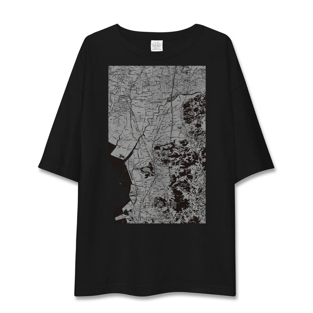 【高田(福岡県)】地図柄ビッグシルエットTシャツ
