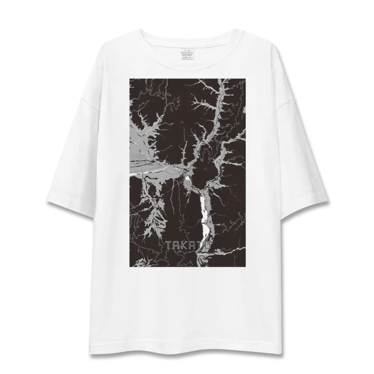 【高遠(長野県)】地図柄ビッグシルエットTシャツ