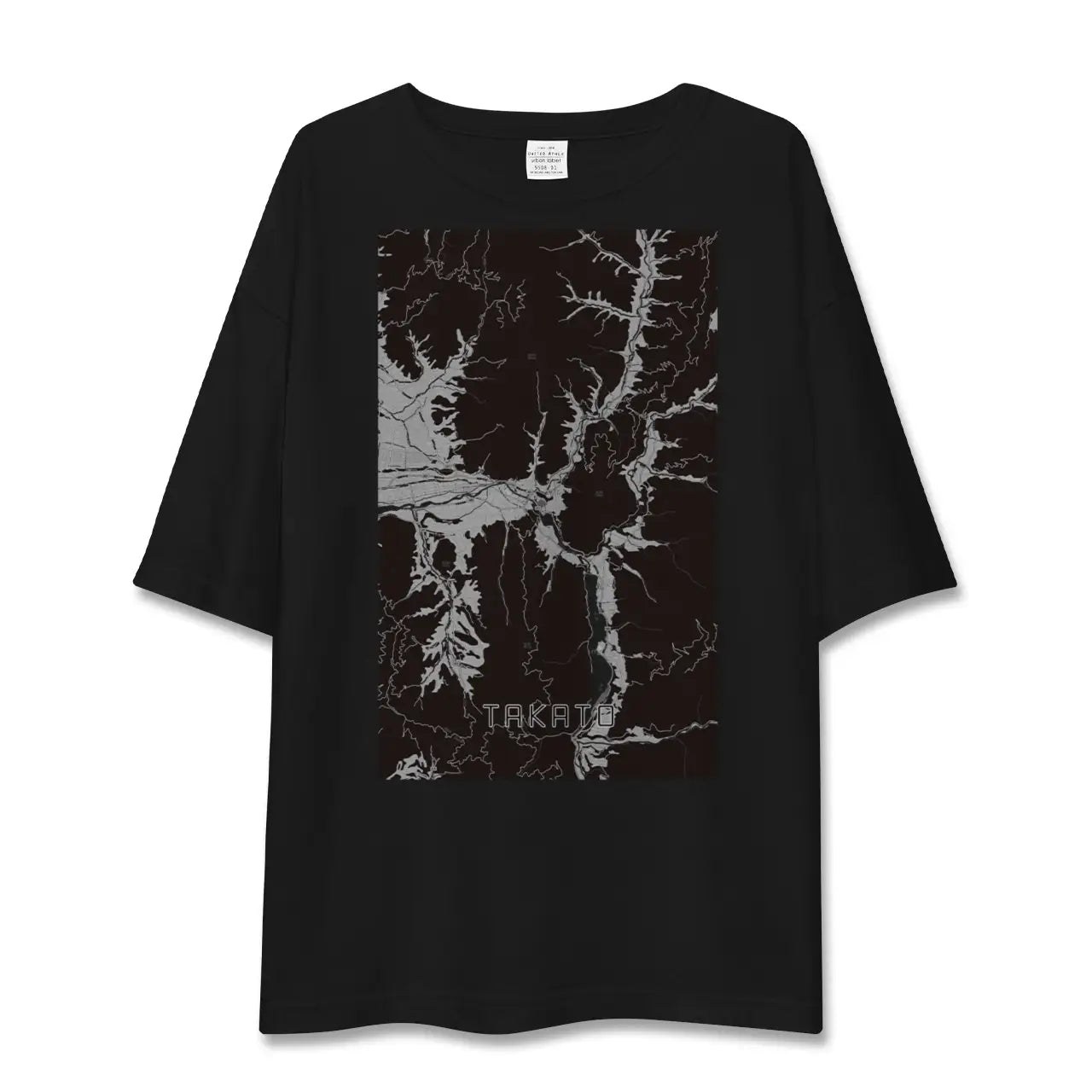 【高遠(長野県)】地図柄ビッグシルエットTシャツ