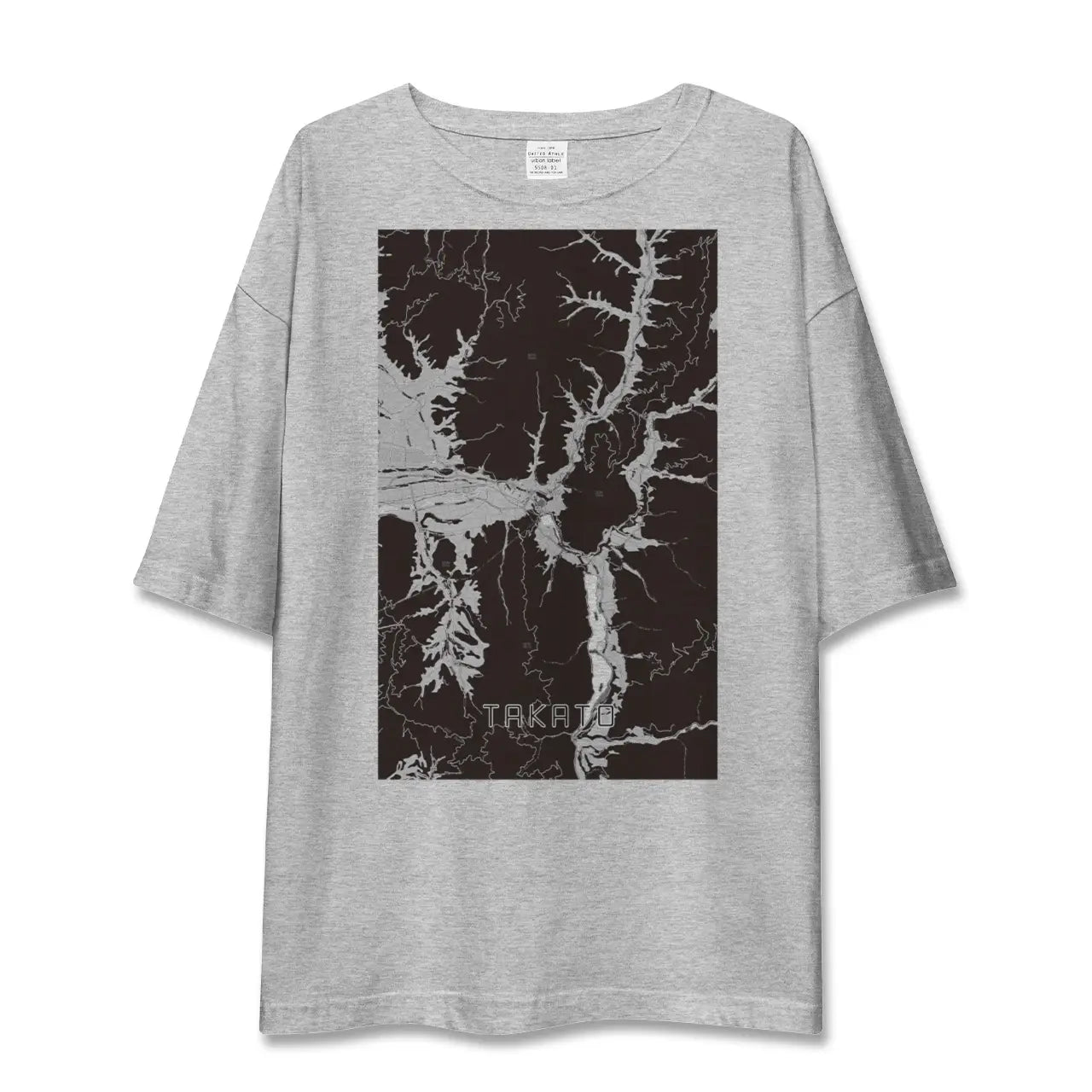 【高遠(長野県)】地図柄ビッグシルエットTシャツ