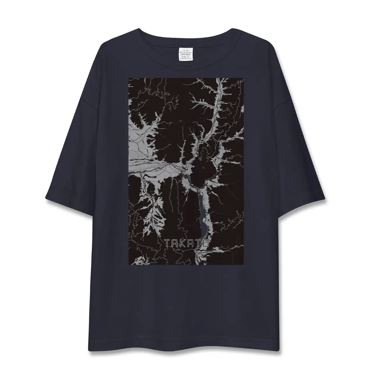 【高遠(長野県)】地図柄ビッグシルエットTシャツ