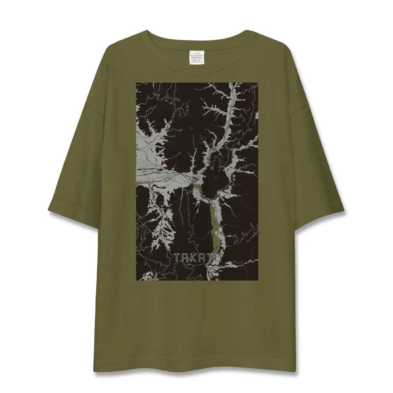 【高遠(長野県)】地図柄ビッグシルエットTシャツ