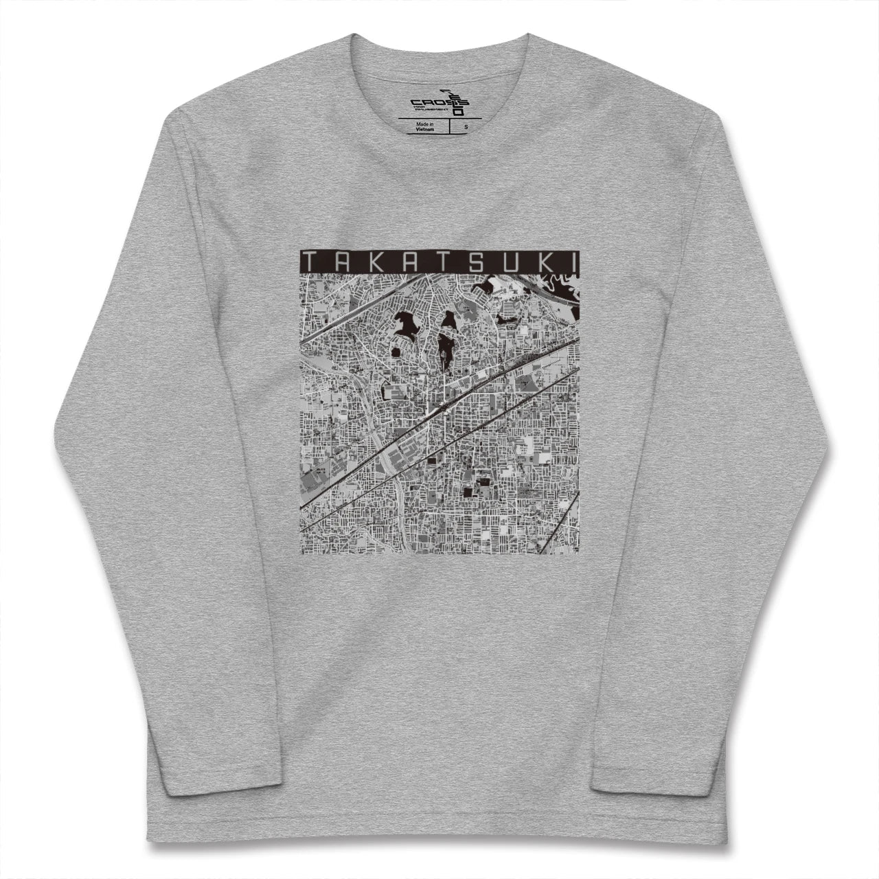 【高槻(大阪府)】地図柄ロングスリーブTシャツ