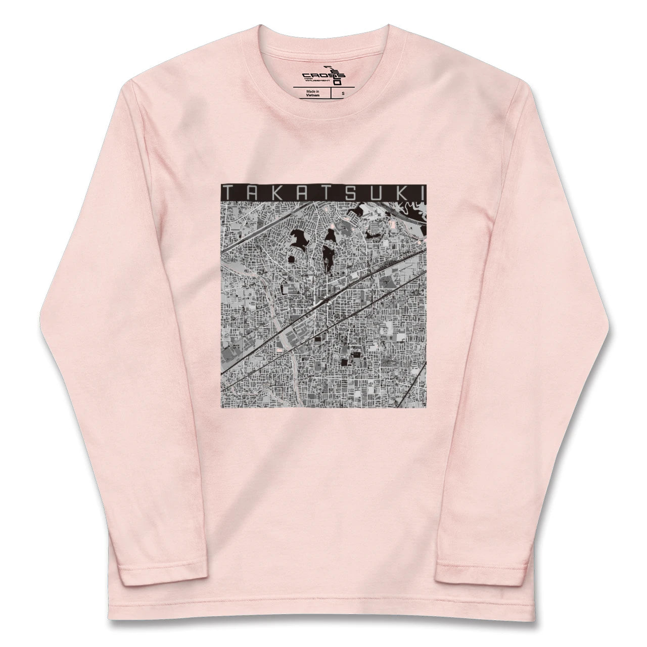 【高槻(大阪府)】地図柄ロングスリーブTシャツ