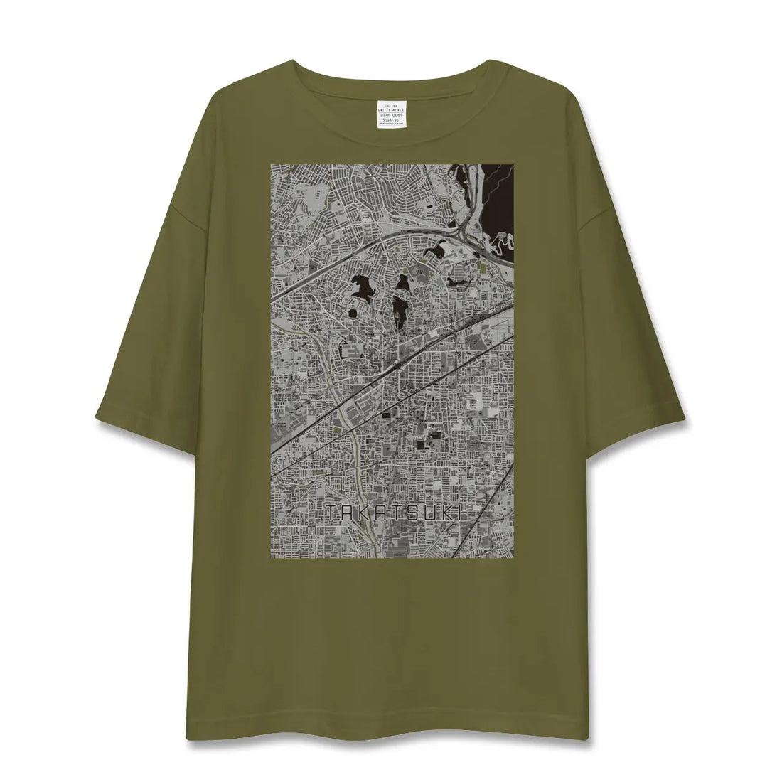 【高槻(大阪府)】地図柄ビッグシルエットTシャツ