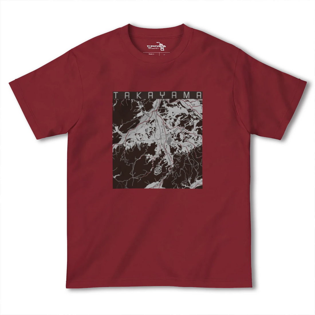 【高山(岐阜県)】地図柄ヘビーウェイトTシャツ