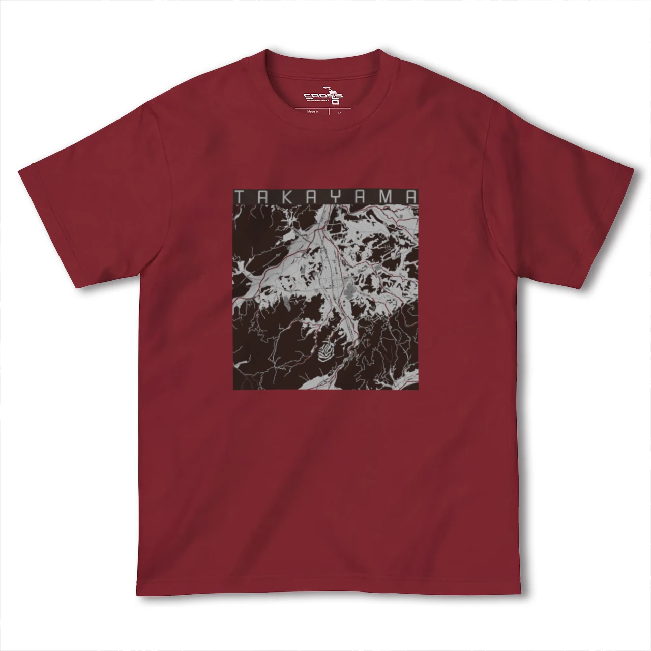 【高山(岐阜県)】地図柄ヘビーウェイトTシャツ