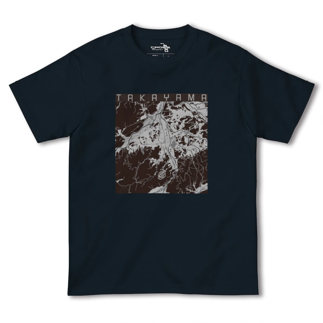 【高山(岐阜県)】地図柄ヘビーウェイトTシャツ