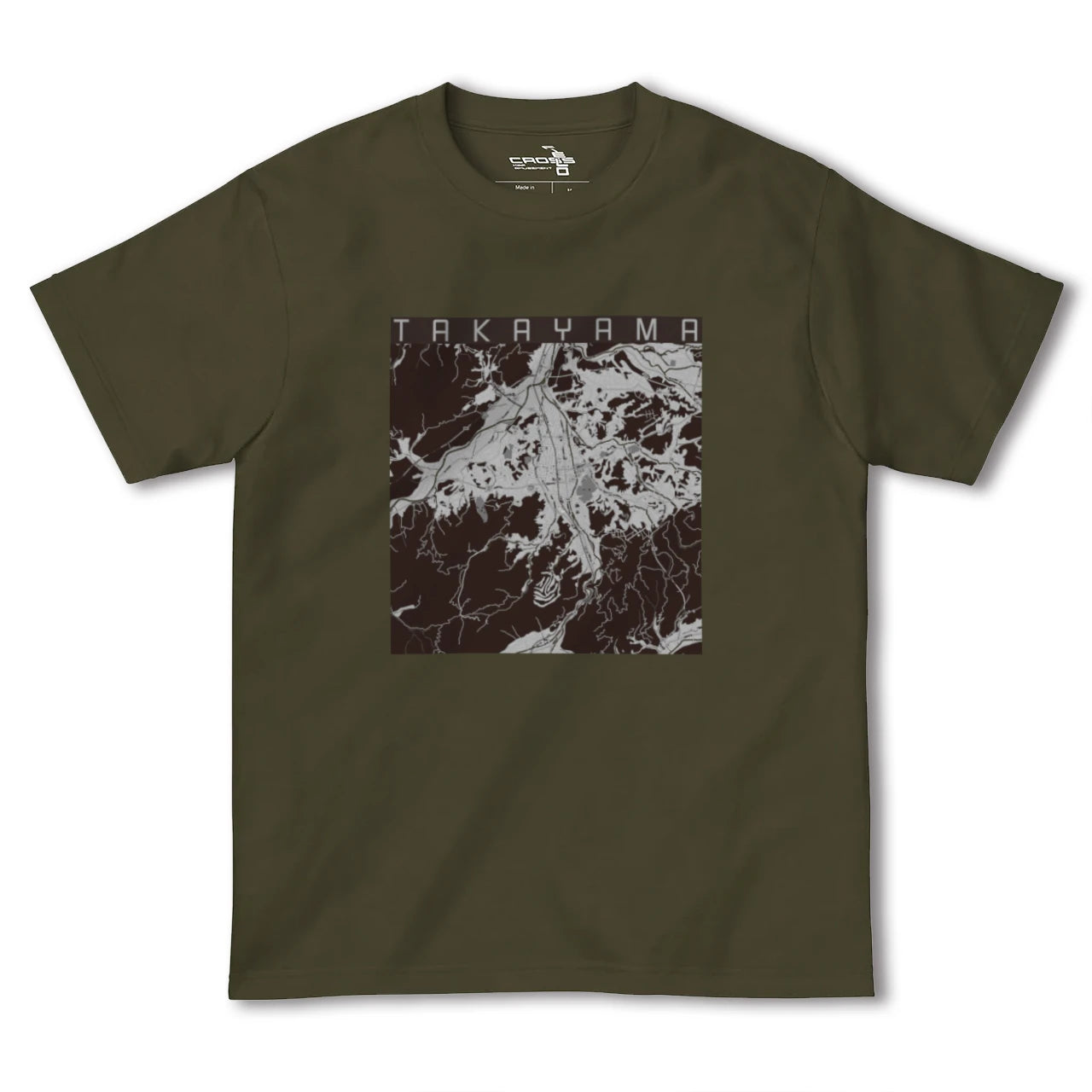【高山(岐阜県)】地図柄ヘビーウェイトTシャツ