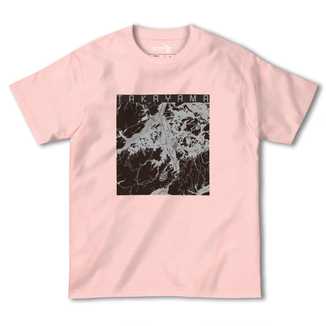 【高山(岐阜県)】地図柄ヘビーウェイトTシャツ