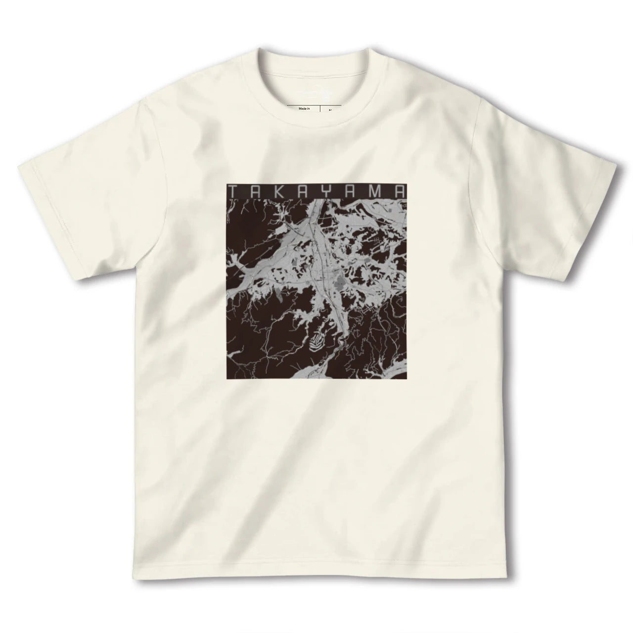 【高山(岐阜県)】地図柄ヘビーウェイトTシャツ