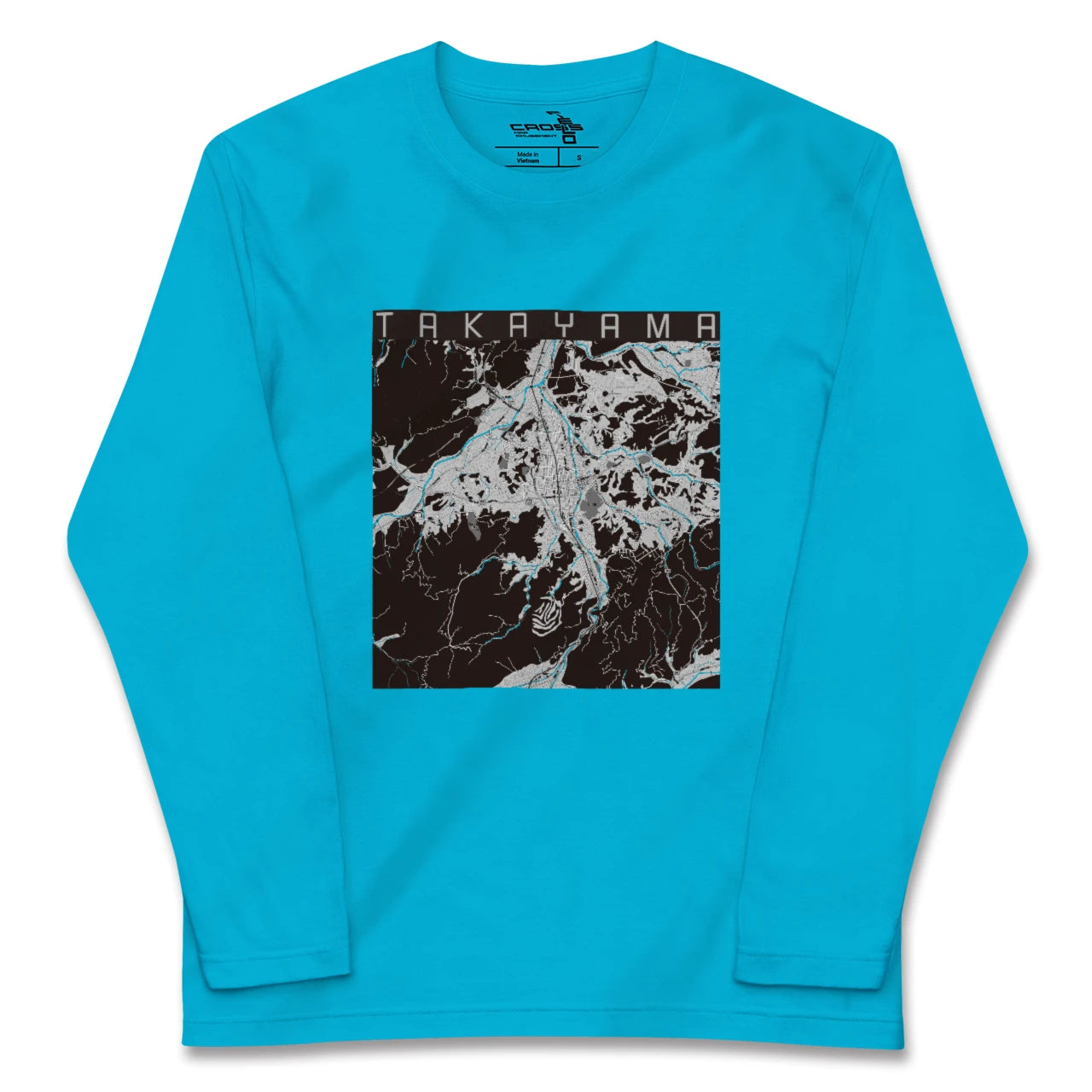 【高山(岐阜県)】地図柄ロングスリーブTシャツ