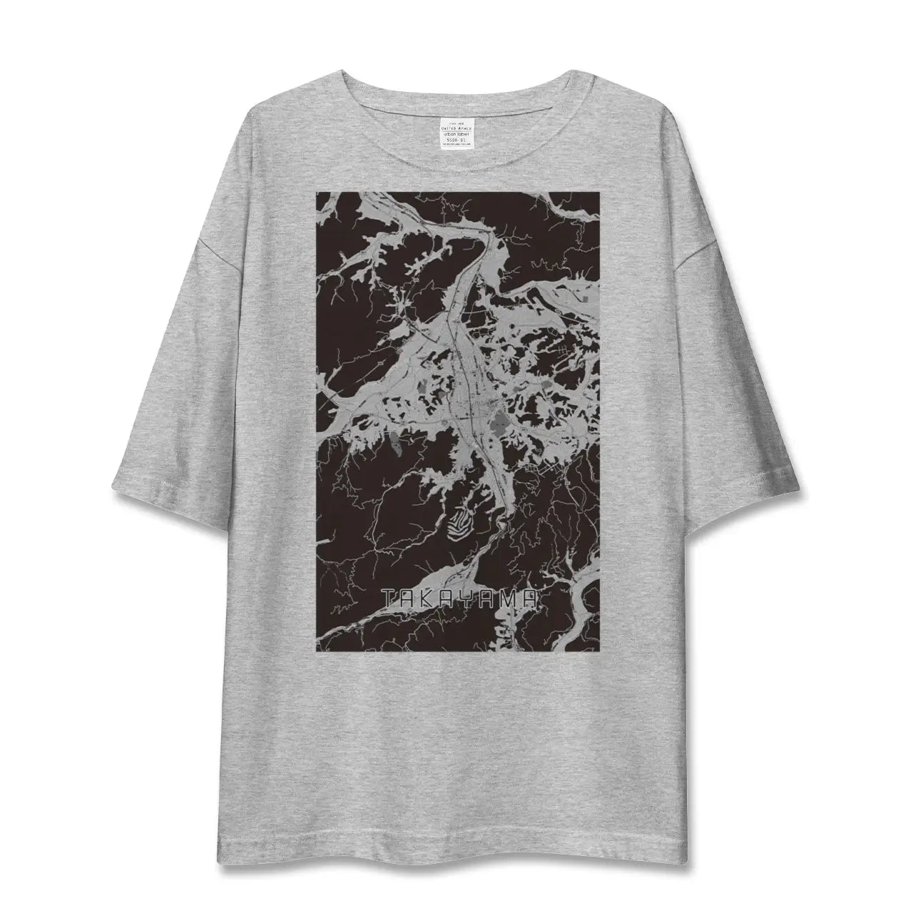 【高山(岐阜県)】地図柄ビッグシルエットTシャツ