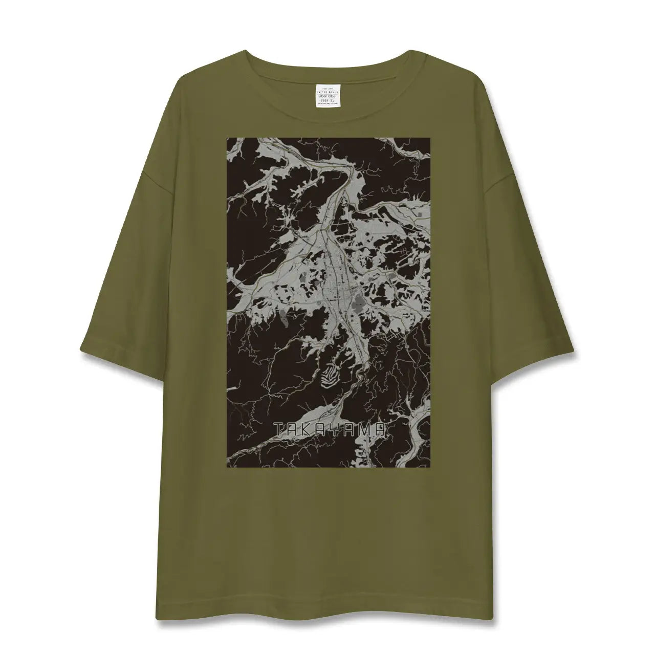 【高山(岐阜県)】地図柄ビッグシルエットTシャツ