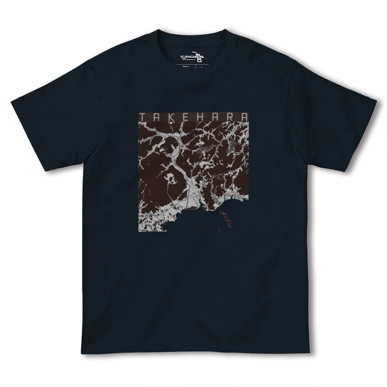 【竹原(広島県)】地図柄ヘビーウェイトTシャツ