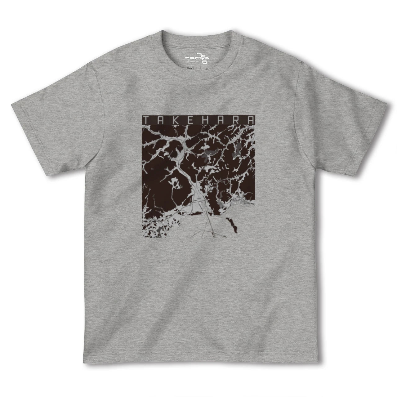 【竹原(広島県)】地図柄ヘビーウェイトTシャツ