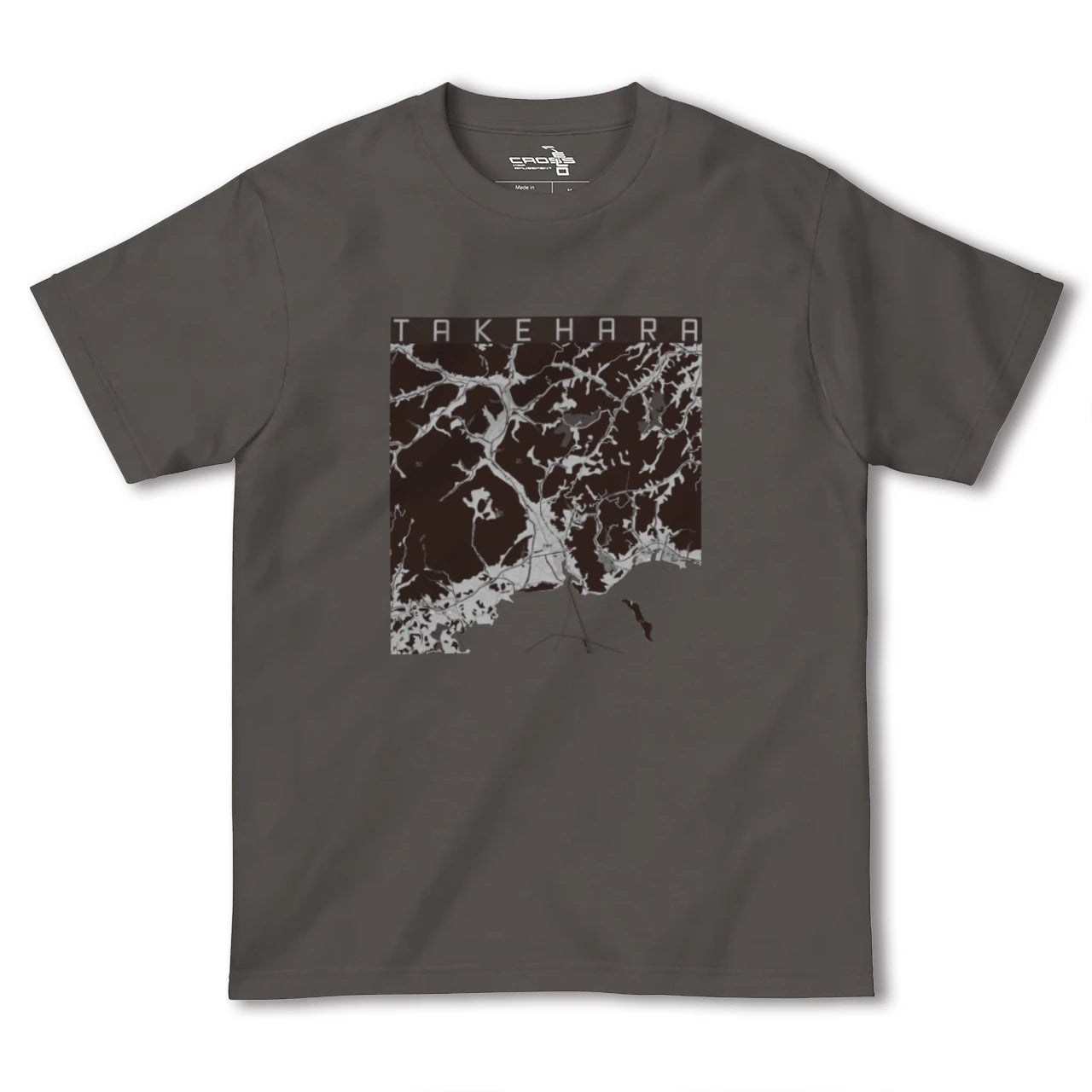 【竹原(広島県)】地図柄ヘビーウェイトTシャツ