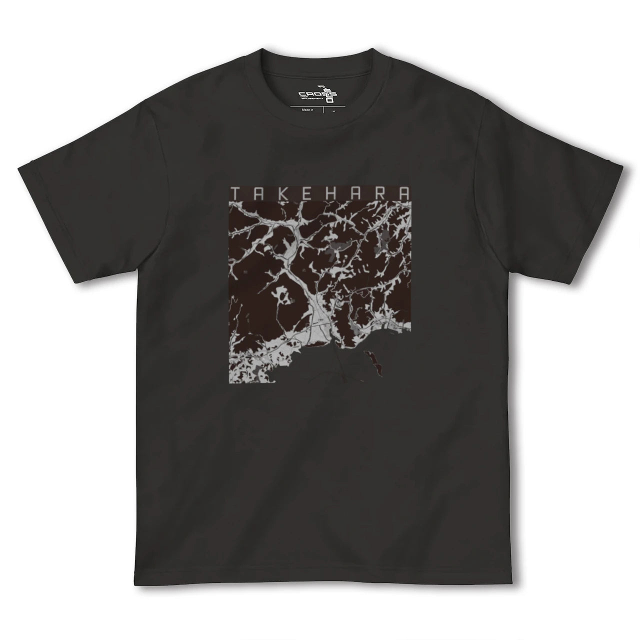 【竹原(広島県)】地図柄ヘビーウェイトTシャツ