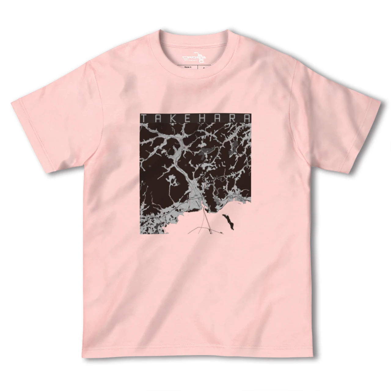 【竹原(広島県)】地図柄ヘビーウェイトTシャツ