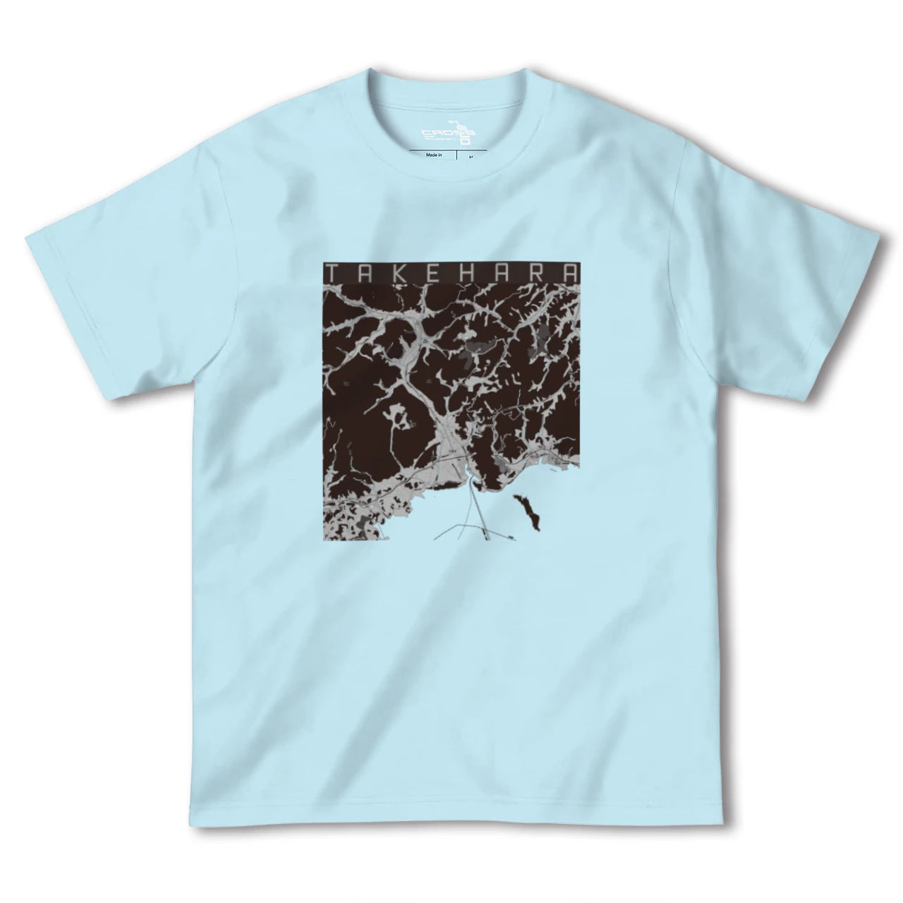 【竹原(広島県)】地図柄ヘビーウェイトTシャツ