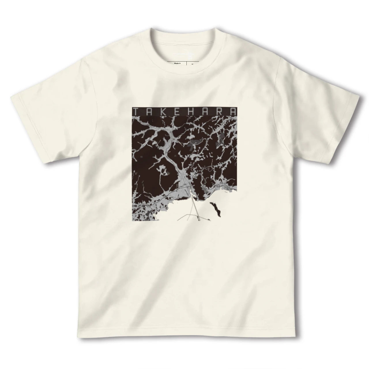 【竹原(広島県)】地図柄ヘビーウェイトTシャツ