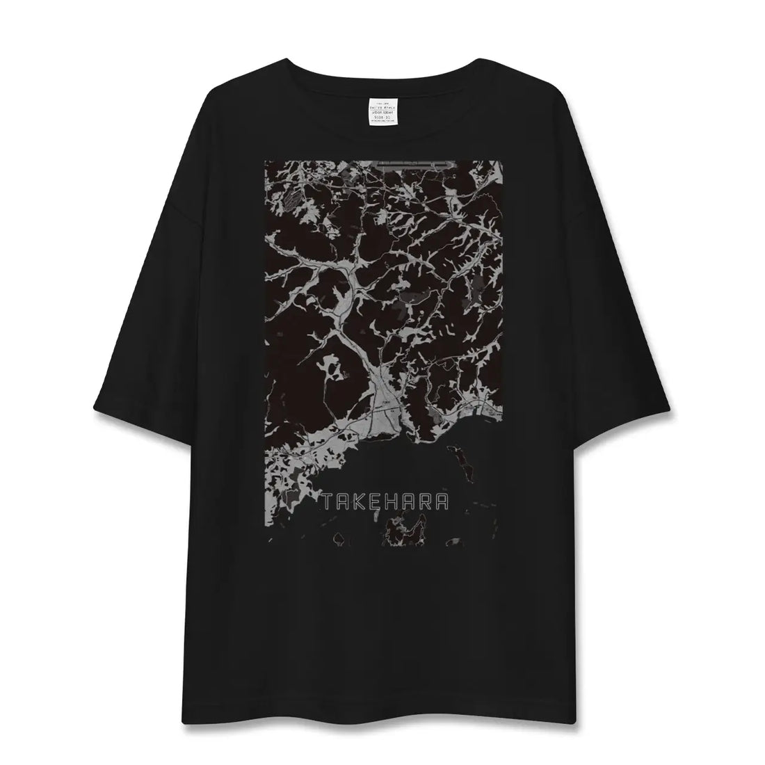 【竹原(広島県)】地図柄ビッグシルエットTシャツ