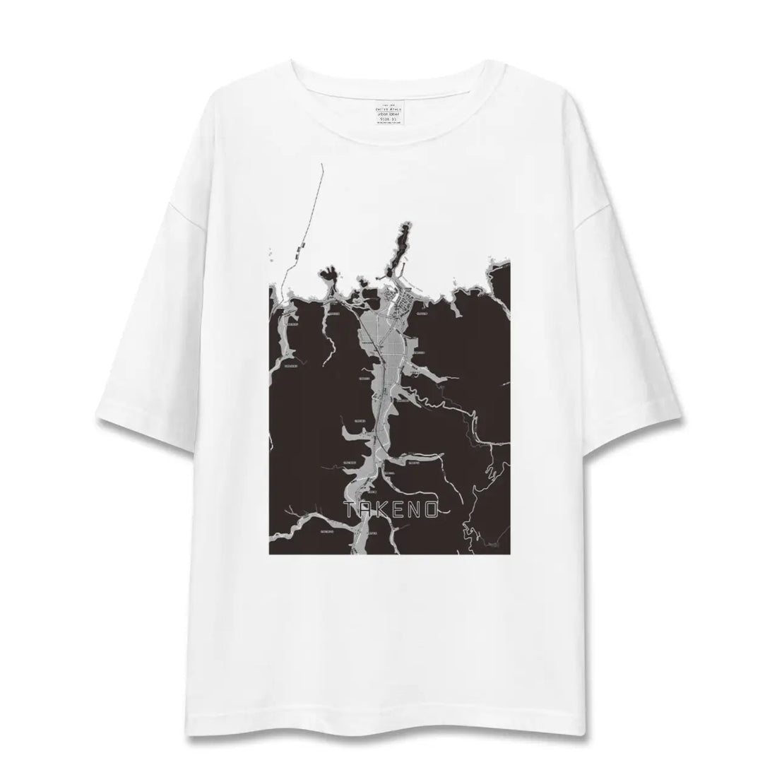 【竹野(兵庫県)】地図柄ビッグシルエットTシャツ