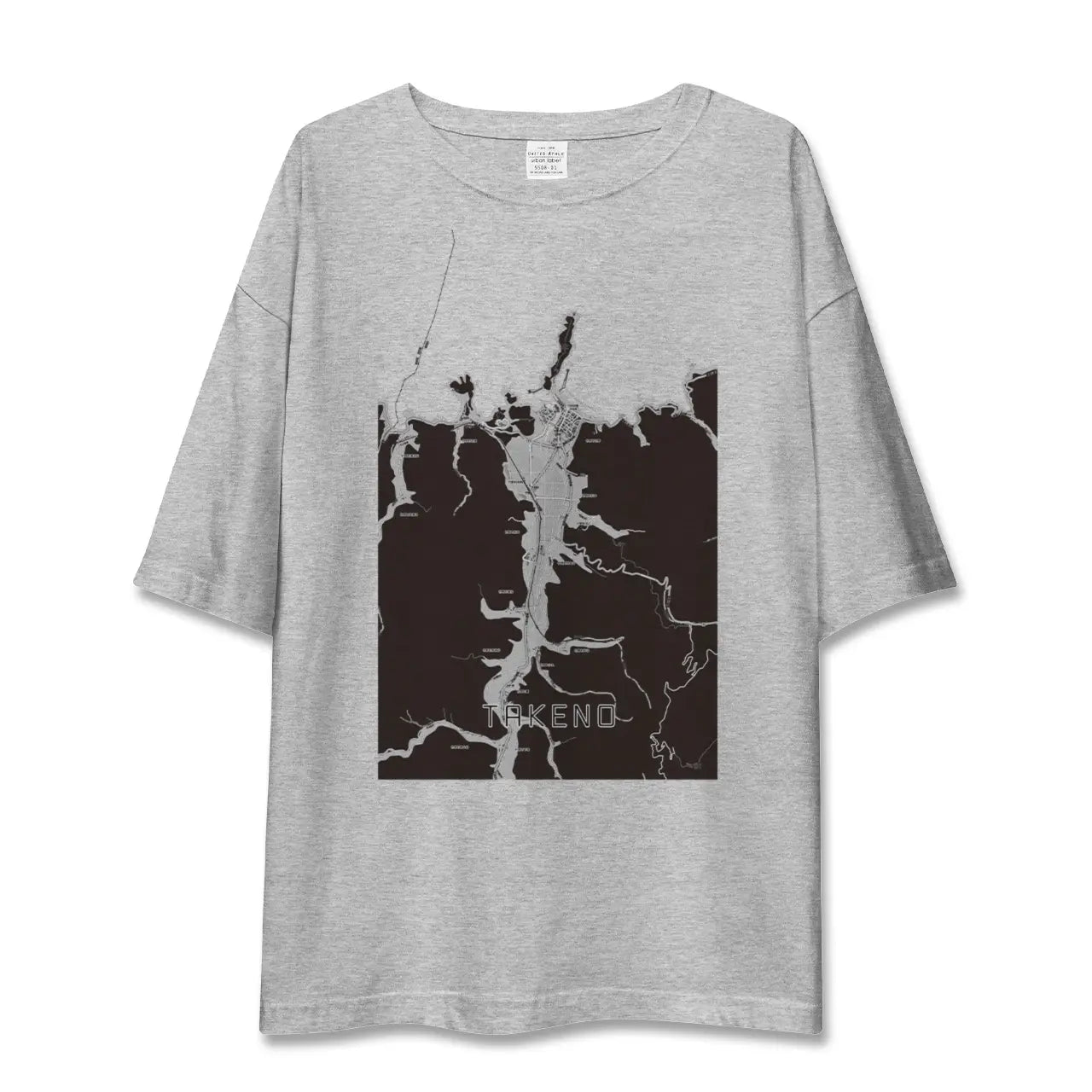 【竹野(兵庫県)】地図柄ビッグシルエットTシャツ