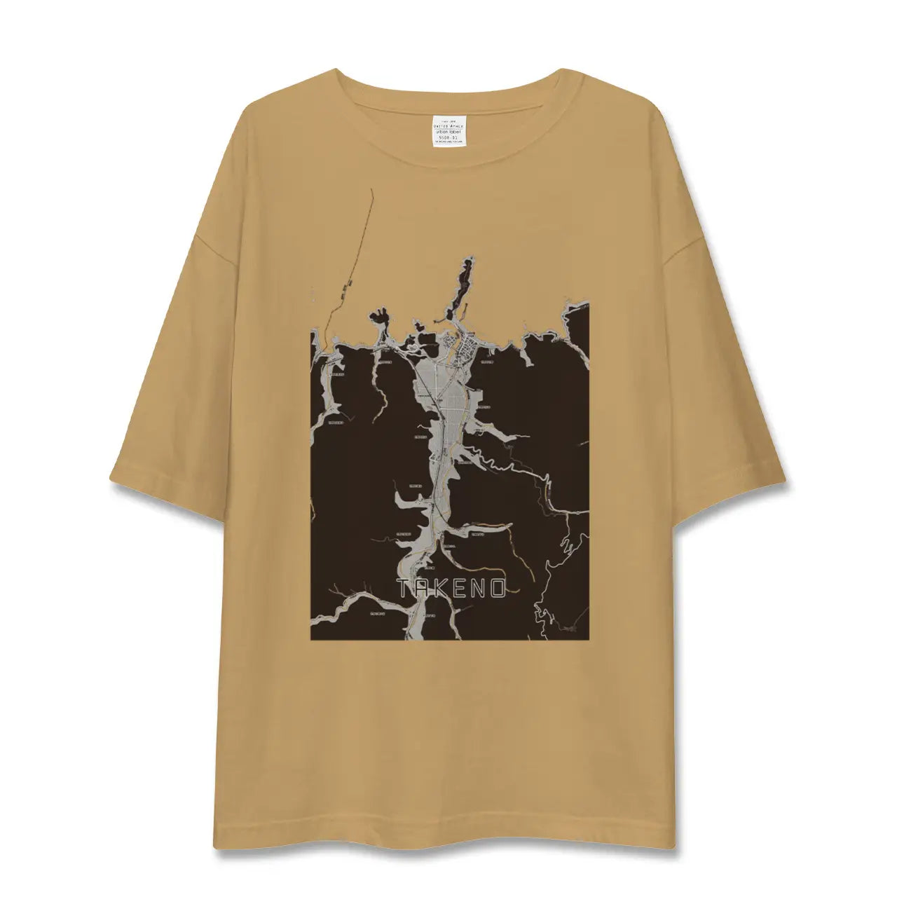 【竹野(兵庫県)】地図柄ビッグシルエットTシャツ