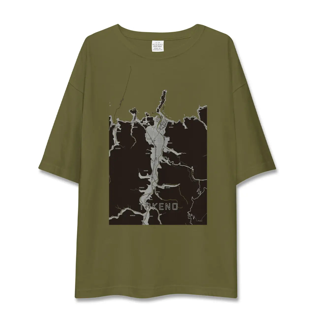 【竹野(兵庫県)】地図柄ビッグシルエットTシャツ
