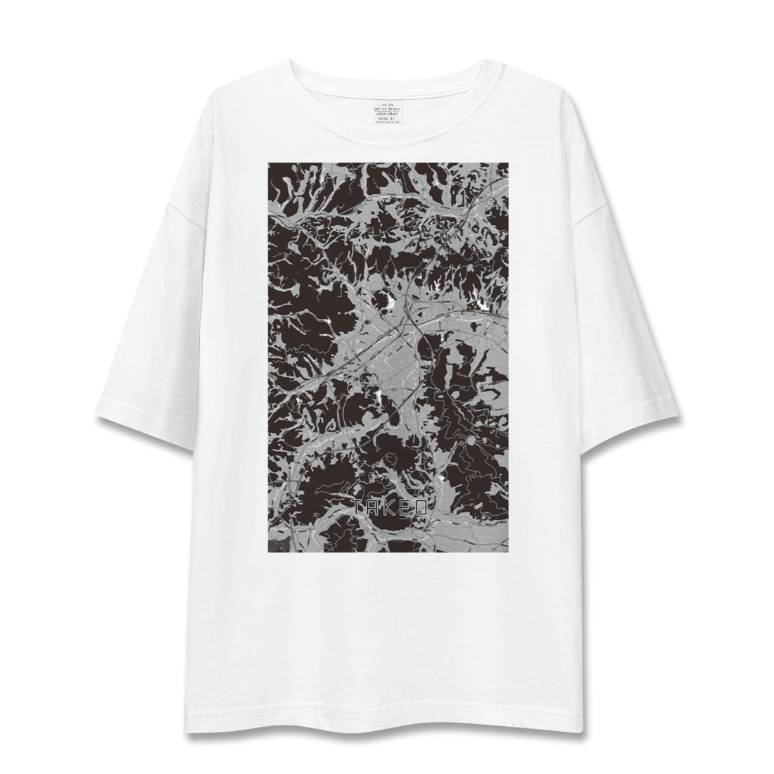 【武雄(佐賀県)】地図柄ビッグシルエットTシャツ