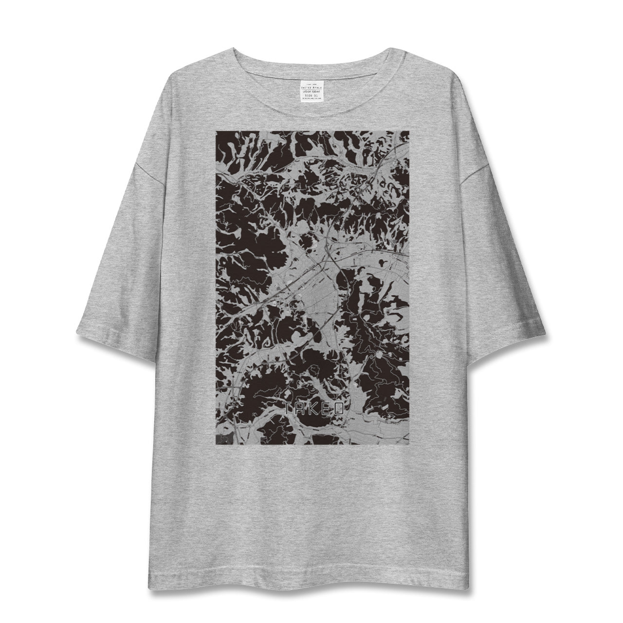 【武雄(佐賀県)】地図柄ビッグシルエットTシャツ