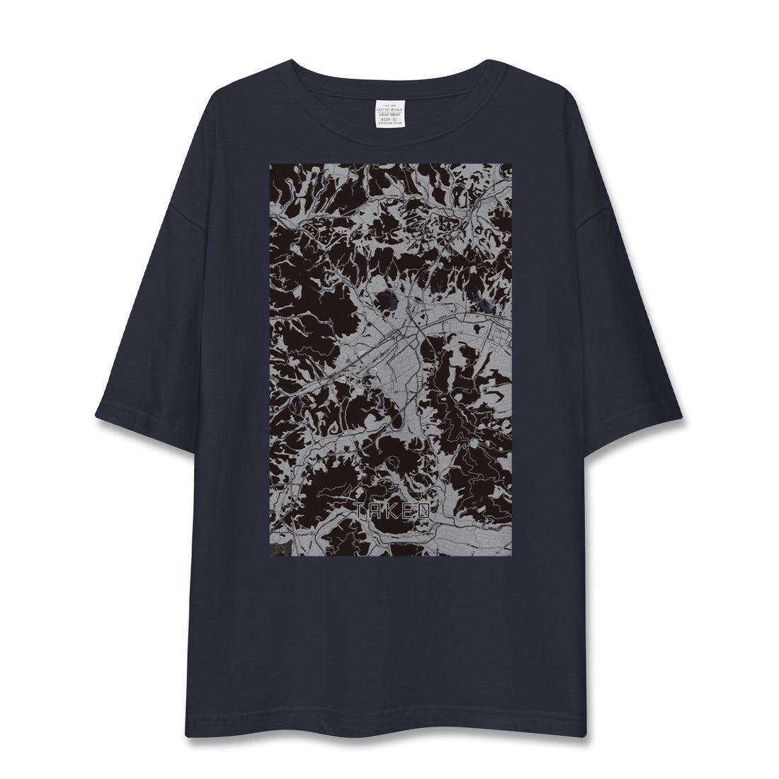 【武雄(佐賀県)】地図柄ビッグシルエットTシャツ