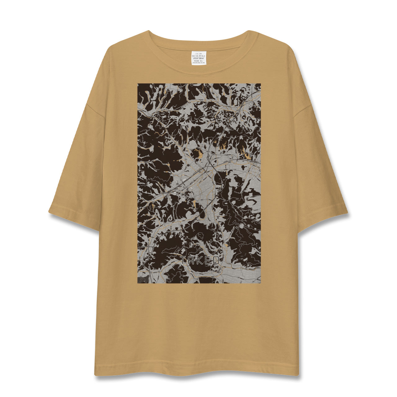 【武雄(佐賀県)】地図柄ビッグシルエットTシャツ