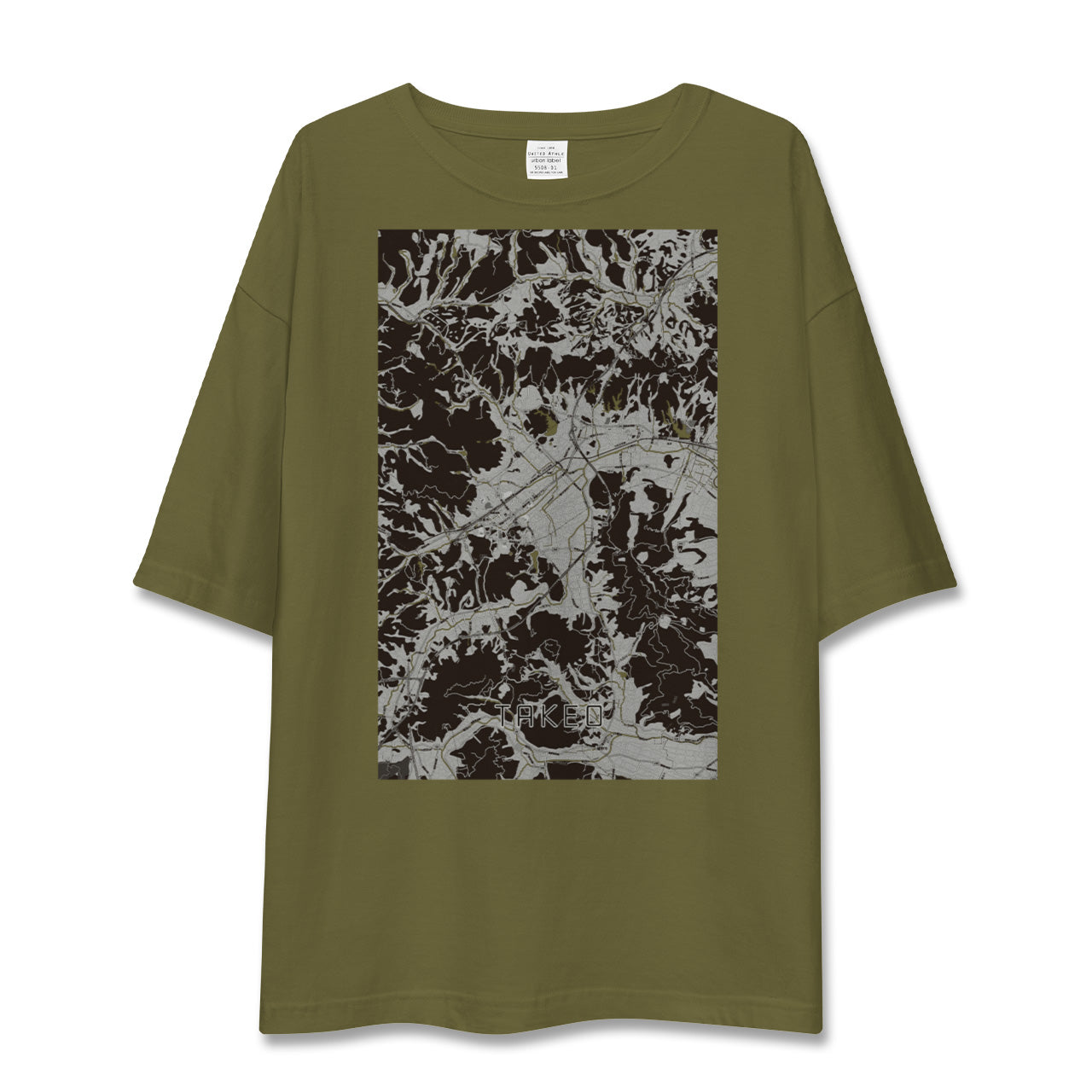 【武雄(佐賀県)】地図柄ビッグシルエットTシャツ