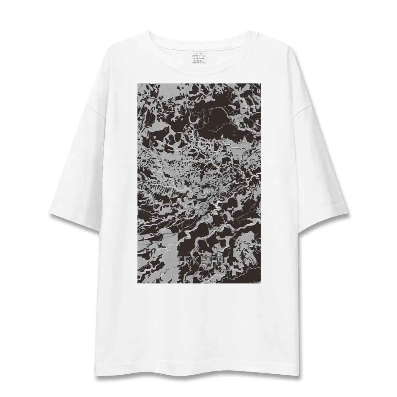 【竹田(大分県)】地図柄ビッグシルエットTシャツ