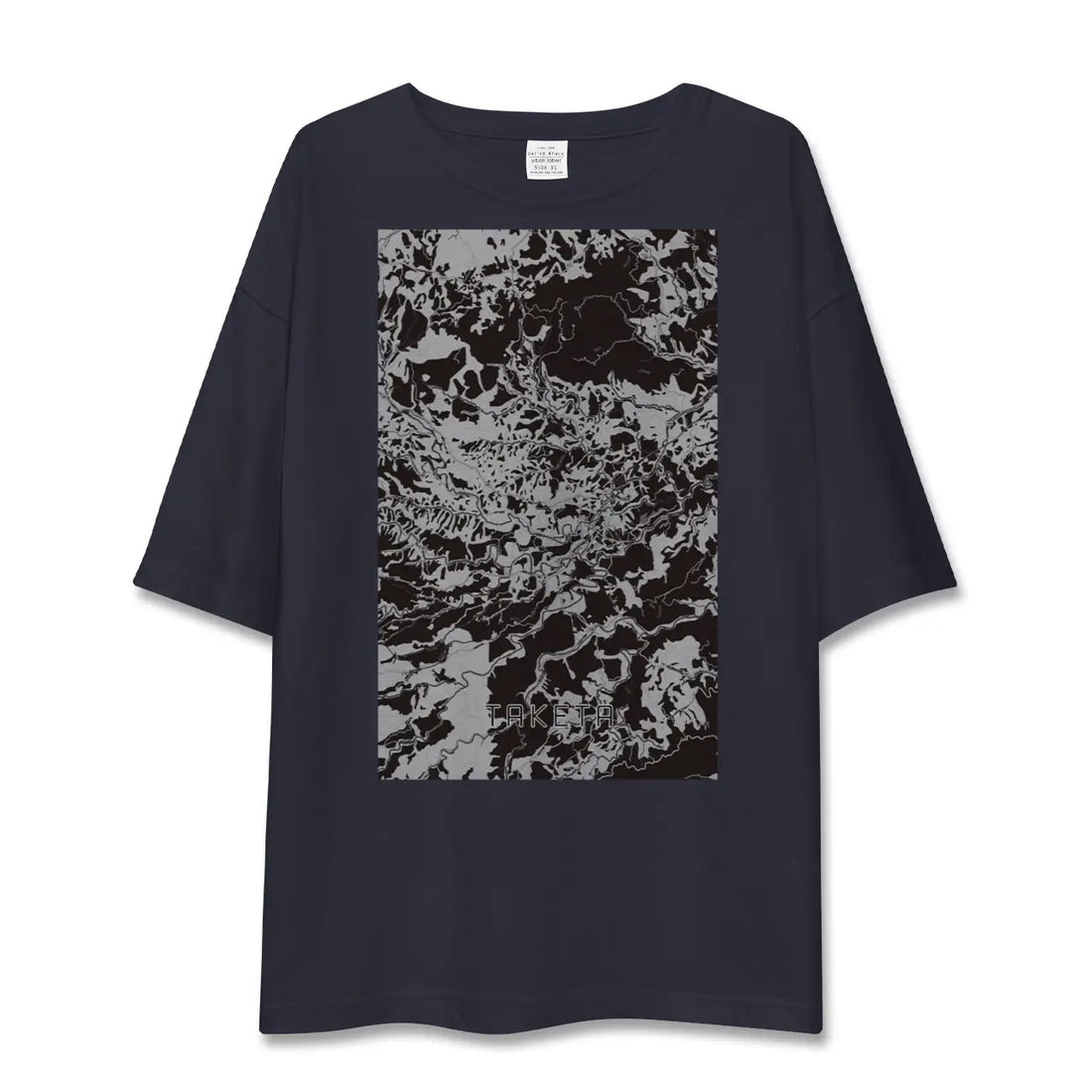 【竹田(大分県)】地図柄ビッグシルエットTシャツ