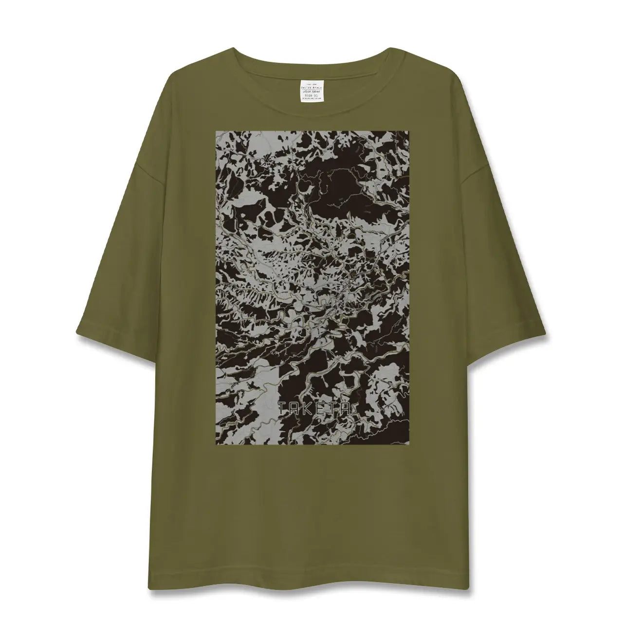【竹田(大分県)】地図柄ビッグシルエットTシャツ