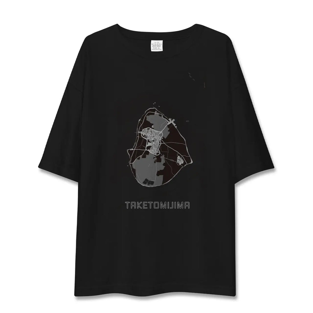 【竹富島(沖縄県)】地図柄ビッグシルエットTシャツ