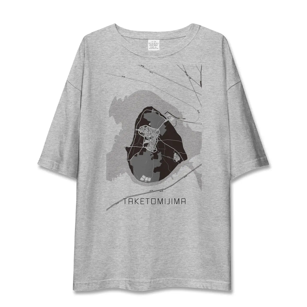 【竹富島(沖縄県)】地図柄ビッグシルエットTシャツ