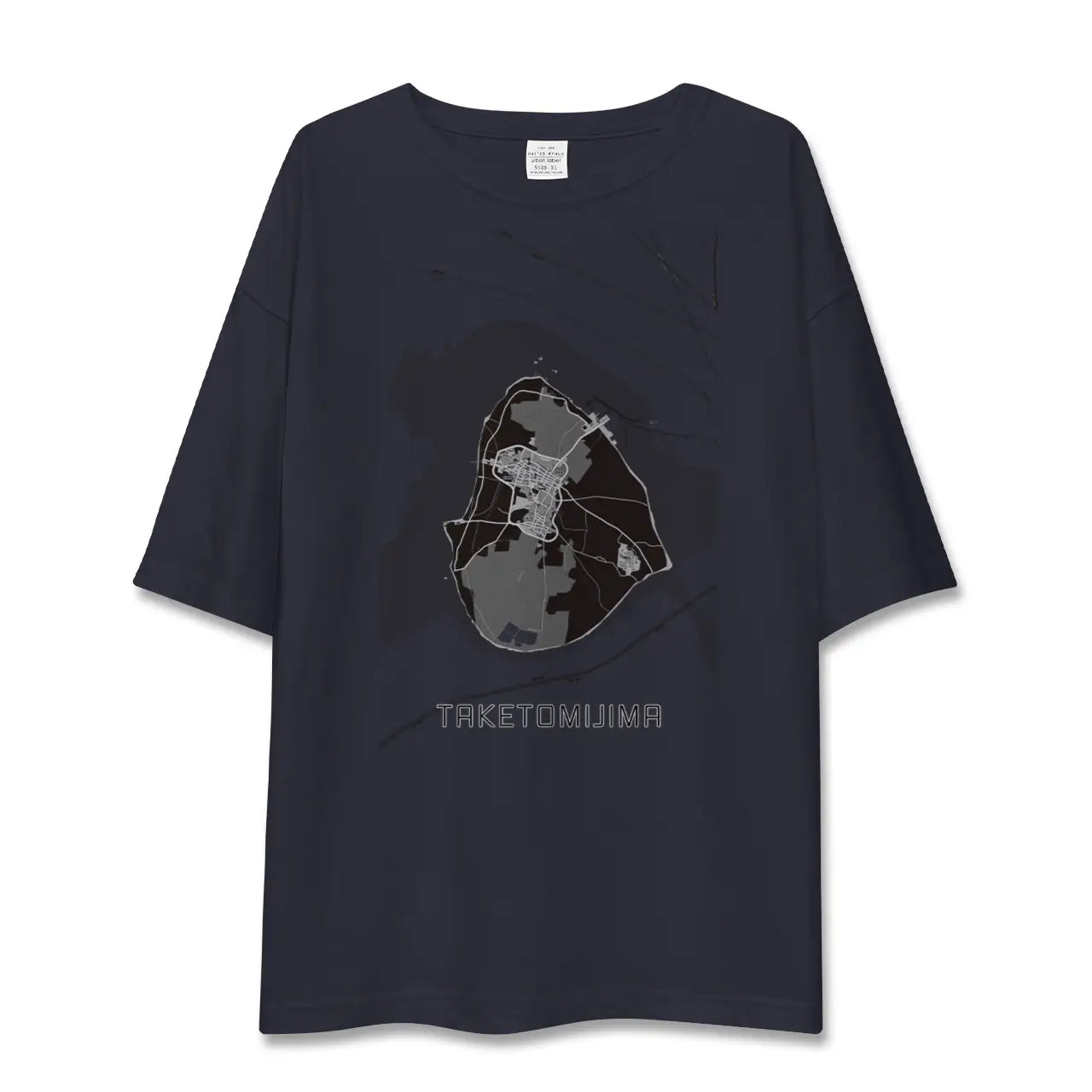 【竹富島(沖縄県)】地図柄ビッグシルエットTシャツ