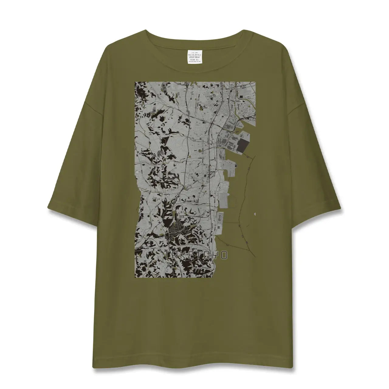 【武豊(愛知県)】地図柄ビッグシルエットTシャツ