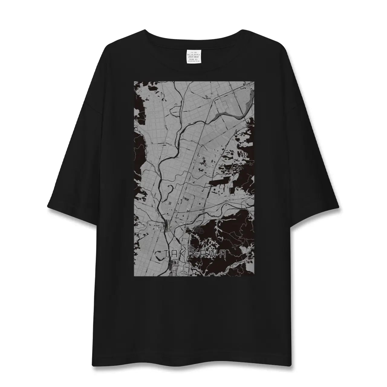 【滝川(北海道)】地図柄ビッグシルエットTシャツ