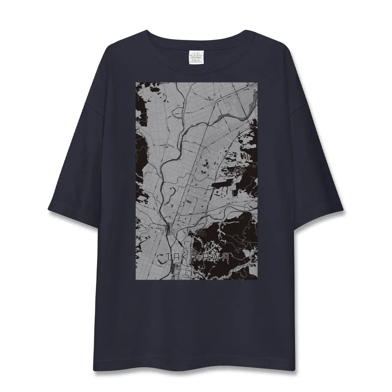 【滝川(北海道)】地図柄ビッグシルエットTシャツ