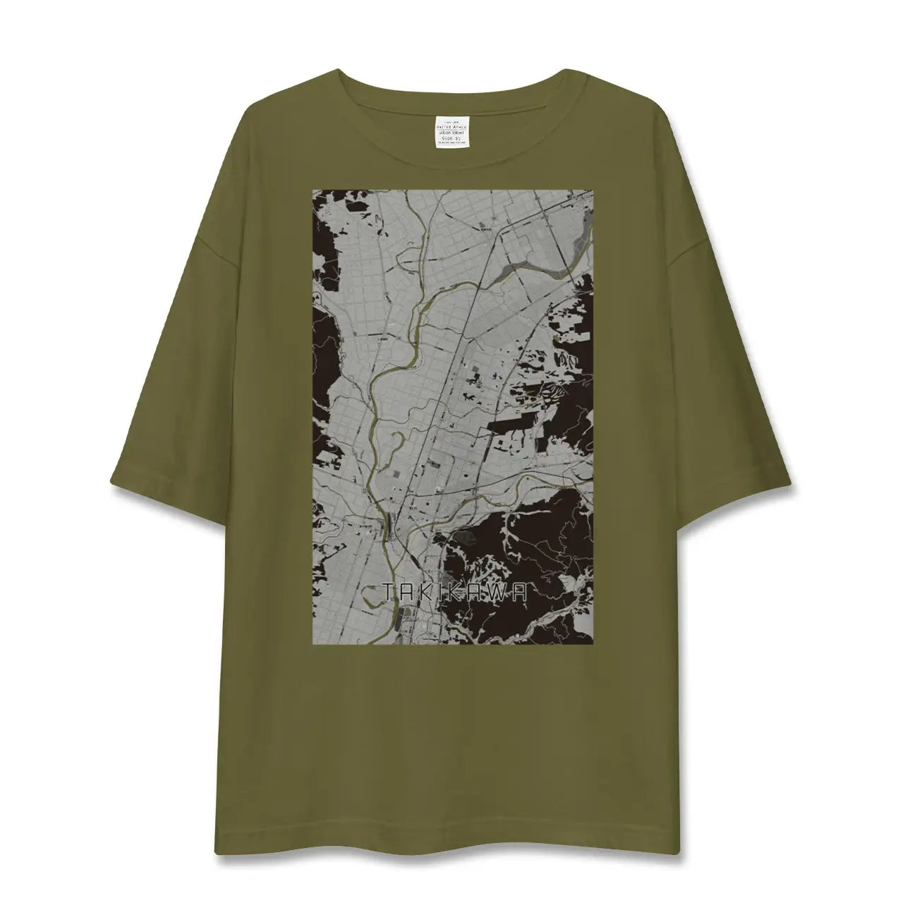 【滝川(北海道)】地図柄ビッグシルエットTシャツ