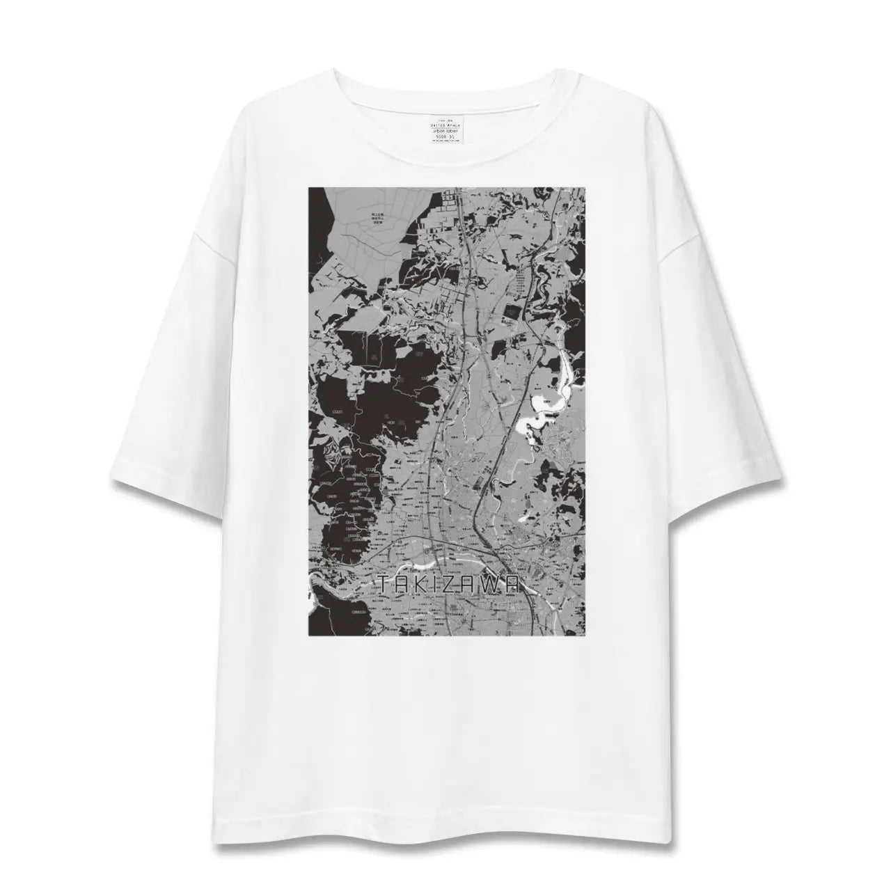【滝沢(岩手県)】地図柄ビッグシルエットTシャツ